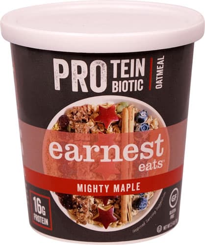 Earnest Eats Protein Probiotic Oatmeal Cup Gluten Free Mighty Maple