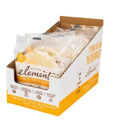 Element Organic Dipped Rice Cakes Vanilla Orange