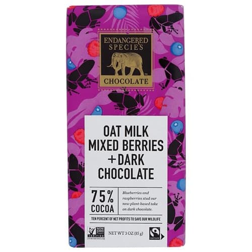 Endangered Species Oat Milk Mixed Berries + Dark Chocolate