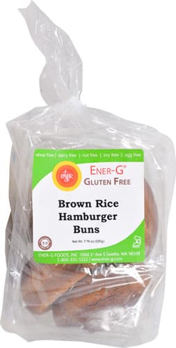 Ener-G Brown Rice Hamburger Buns Gluten Free