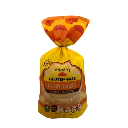 Ener-G Plain Bagels Gluten Free Plant-Based
