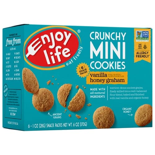Enjoy Life Crunchy Minis Cookies Gluten Free Vanilla Honey Graham