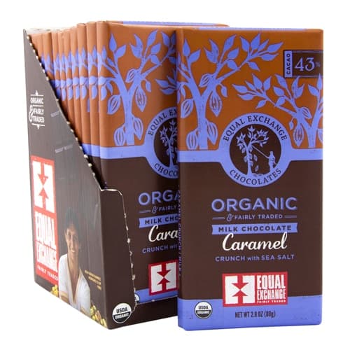 Equal Exchange Organic Milk Chocolate Caramel Crunch With Sea Salt