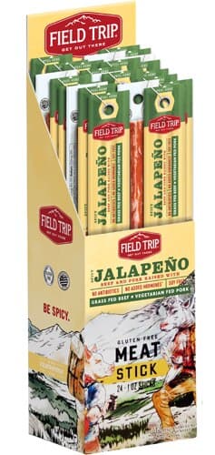 Field Trip Beef And Pork Jerky Stick Gluten Free Spicy Jalapeno