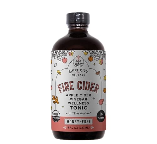 Fire Cider Organic Sipping Apple Cider Vinegar & Spice Tonic Unsweetened