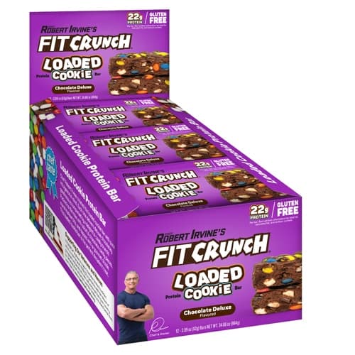 Fitcrunch Loaded Cookie Protein Bars Chocolate Deluxe