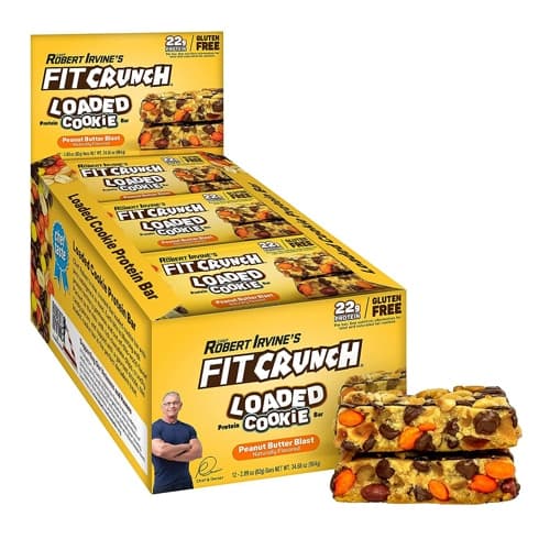 Fitcrunch Loaded Cookie Protein Bars Peanut Butter Blast