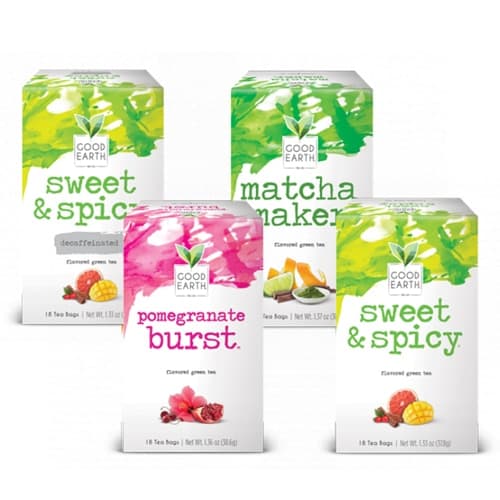 Good Earth Tea Green Variety