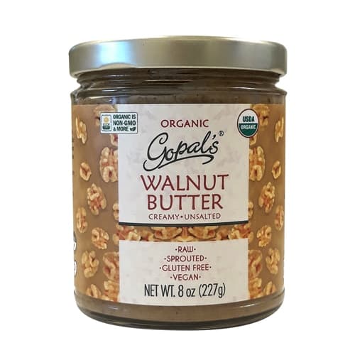 Gopal'S Organic Sprouted Walnut Butter Creamy Unsalted