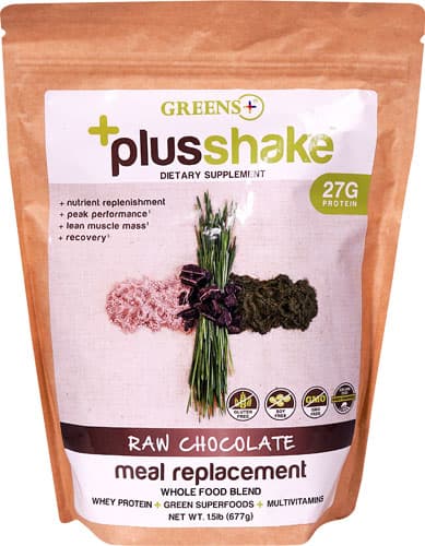 Greens Plus Meal Replacement Plusshake Raw Chocolate