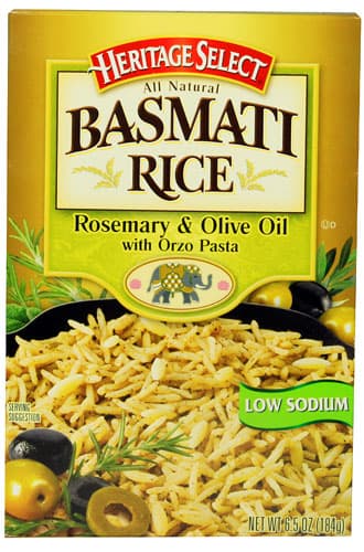 Heritage Select Basmati Rice Rosemary & Olive Oil
