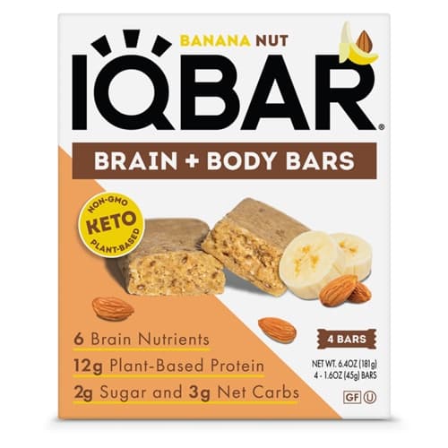 Iqbar Brain & Body Bars Banana Nut