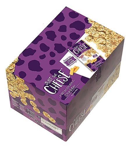 Just The Cheese Crunchy Minis Gluten Free Wisconsin Cheddar