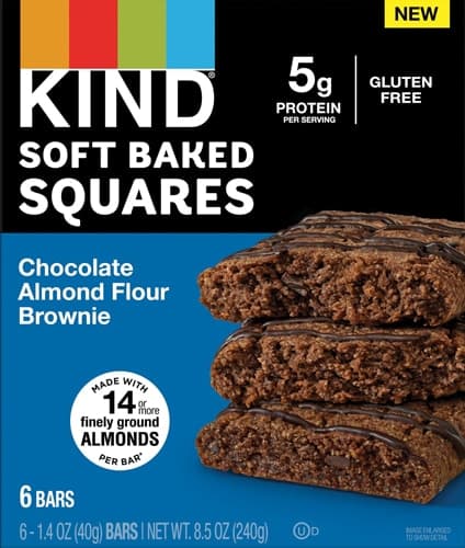 Kind Soft Baked Squares Chocolate Almond Flour Brownie
