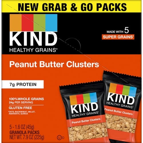 Kind Gluten Free Healthy Grains Grab & Go Granola Clusters