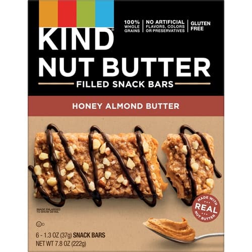 Kind Gluten Free Nut Butter Filled Snack Bars Honey Almond Butter