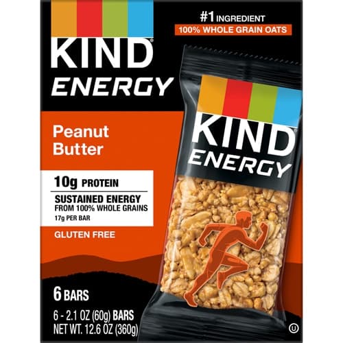 Kind Gluten Free Whole Grain Engery Bars Peanut Butter
