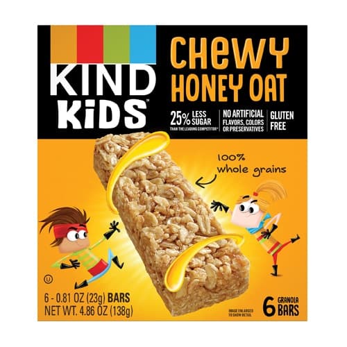 Kind Kids Granola Bars Gluten Free Chewy Honey Oat