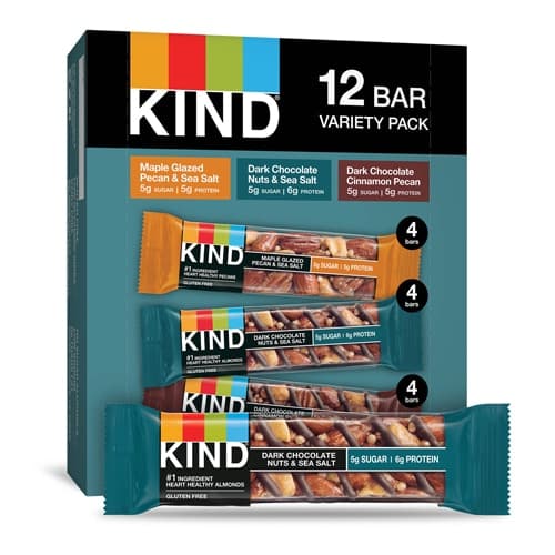 Kind Nuts & Spices Bars Variety Pack 3 Flavor Assortment