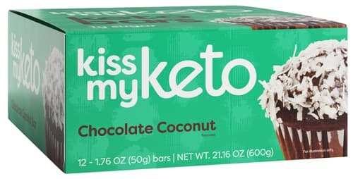 Kiss My Keto Chocolate Coconut Keto Bars