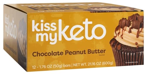 Kiss My Keto Bars Chocolate Peanut Butter