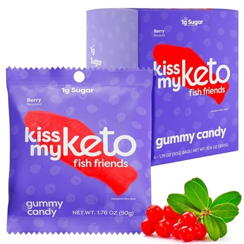 Kiss My Keto Fish Friends Gummies Berry
