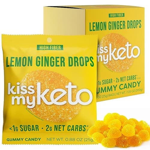 Kiss My Keto Gummy Candy Lemon Ginger Drops
