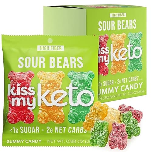 Kiss My Keto Gummy Candy Sour Bears