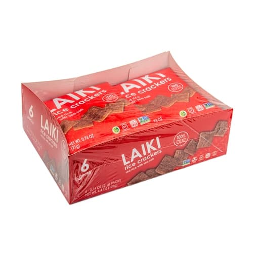 Laiki Red Rice Crackers With Sea Salt
