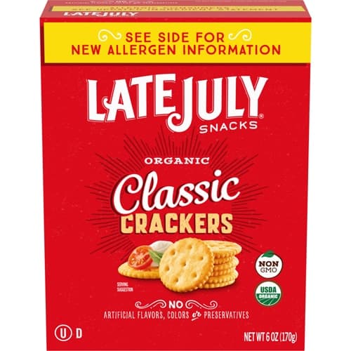 Late July Snacks Organic Classic Crackers