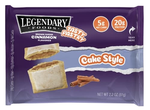 Legendary Foods Cake Style Toaster Pastries Brown Sugar Cinnamon