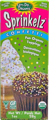 Lets Do Organic Sprinkelz Dessert Toppings Natural Confetti Gluten Free