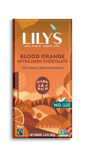 Lily'S Dark Chocolate With Stevia Blood Orange