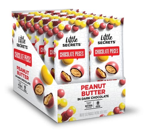 Little Secrets Llc Candy Coated Dark Chocolate Candies Peanut Butter