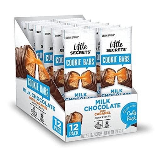 Little Secrets Llc Milk Chocolate Cookie Bars Caramel