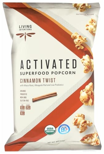 Living Intentions Activated Superfood Popcorn Cinnamon Twist