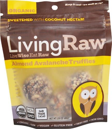 Living Raw Organic Truffles Gluten Free Almond Avalanche
