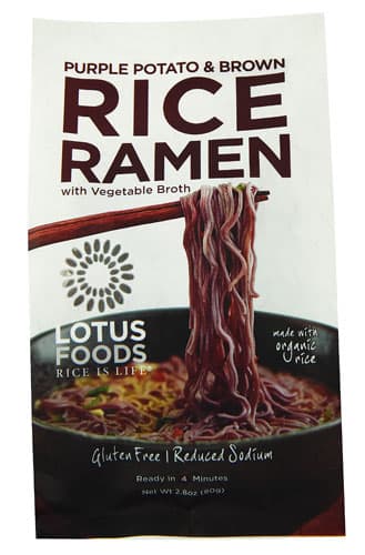 Lotus Foods Purple Potato & Brown Rice Ramen With Vegetable Broth