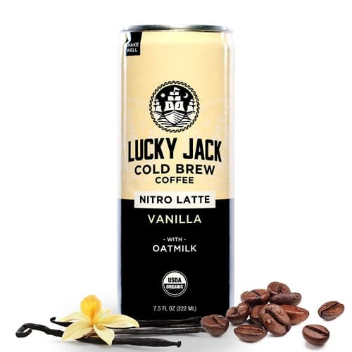 Lucky Jack Cold Brew Coffee Nitro Latte With Oat Milk Vanilla