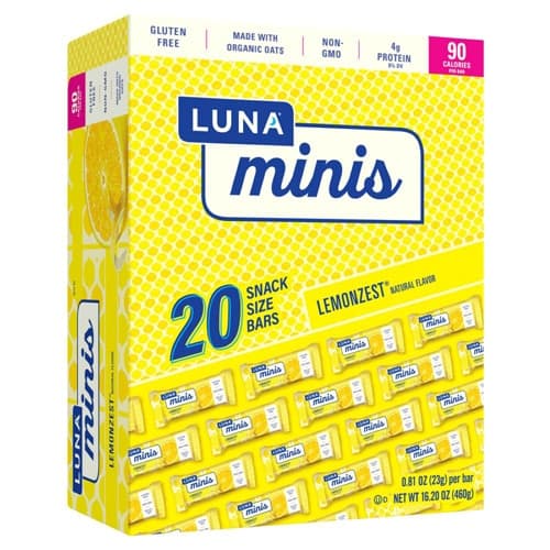 Luna Minis Lemonzest Bars