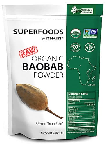 Mrm Superfoods Raw Organic Baobab Powder