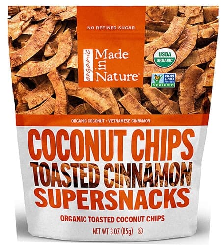 Made In Nature Organic Toasted Coconut Chips Toasted Cinnamon