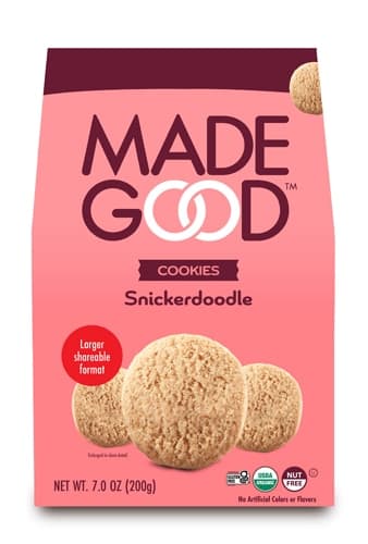 Madegood Organic Vegan Gluten Free Snickerdoodle Cookies