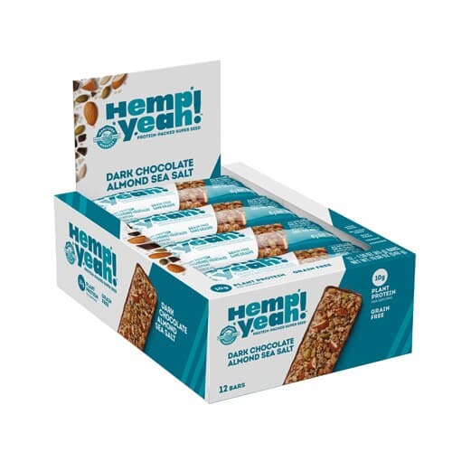 Manitoba Harvest Hemp Yeah! Bar Dark Chocolate Almond Sea Salt
