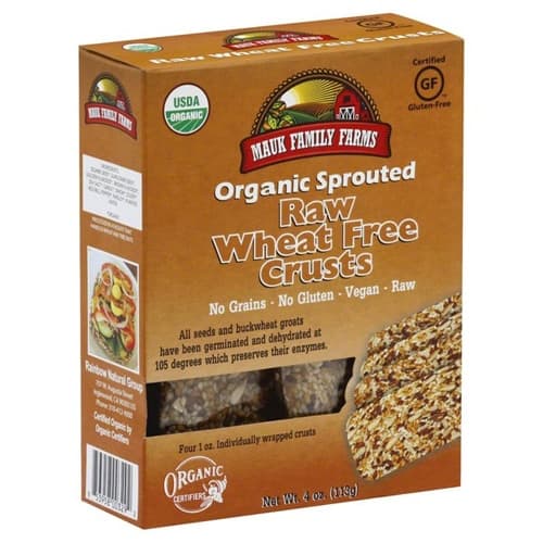 Mauk Family Farms Organic Sprouted Raw Crusts Wheat Free