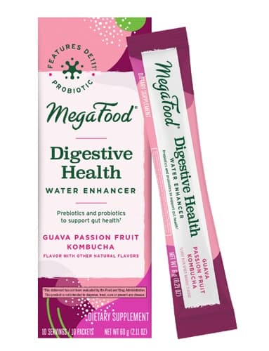 Megafood Digestive Health Water Enhancer Probiotics Guava Passion Fruit Kombucha