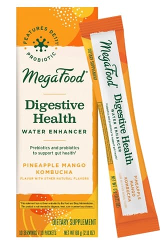 Megafood Digestive Health Water Enhancer Probiotics Pineapple Mango Kombucha
