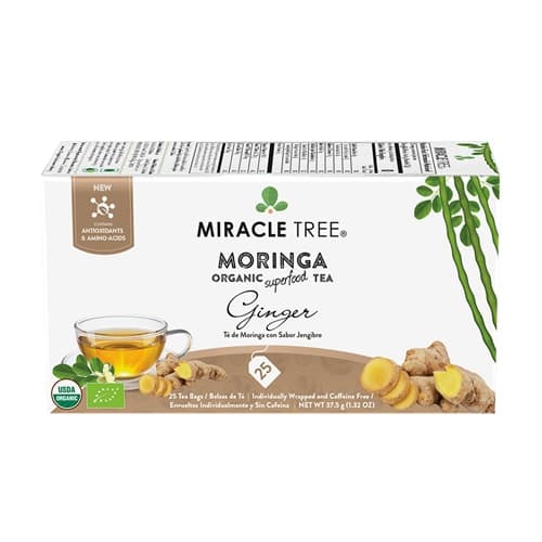 Miracle Tree Organic Moringa Tea Ginger