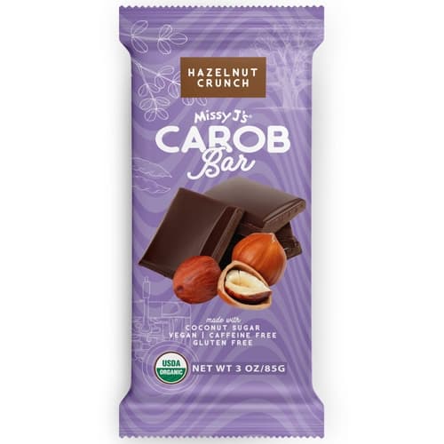 Missy J'S Carob Bar Vegan Gluten Free Hazelnut Crunch