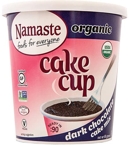 Namaste Foods Organic Cake Cup Mix Gluten Free Dark Chocolate
